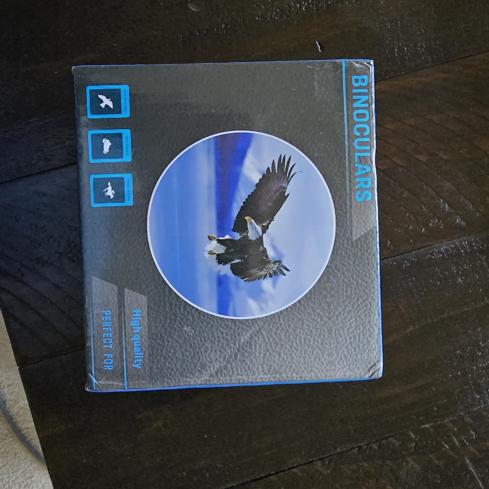 Blue and Black Binoculars